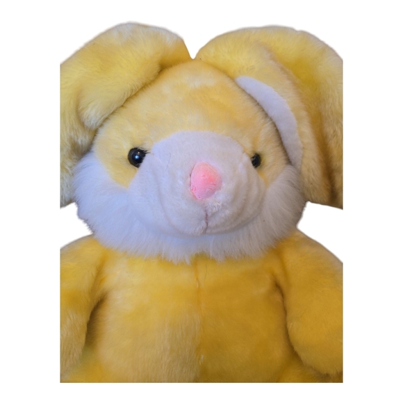 Yellow Plush Bunny with Carrot Feet - Picture 5 of 6